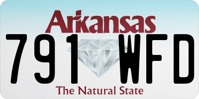 AR license plate 791WFD