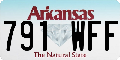 AR license plate 791WFF