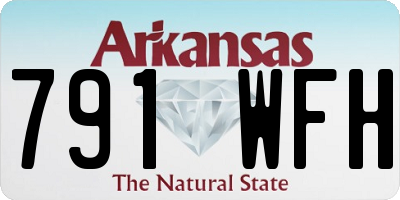 AR license plate 791WFH