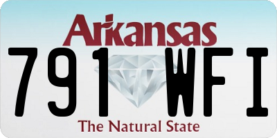 AR license plate 791WFI