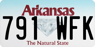 AR license plate 791WFK