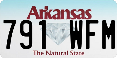 AR license plate 791WFM