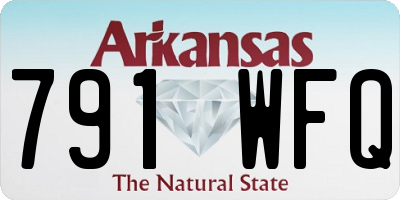 AR license plate 791WFQ