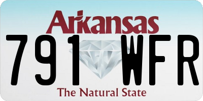 AR license plate 791WFR