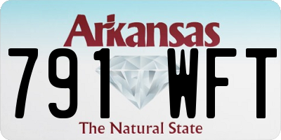 AR license plate 791WFT