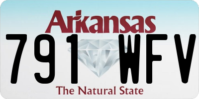 AR license plate 791WFV