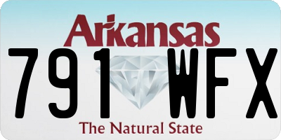 AR license plate 791WFX