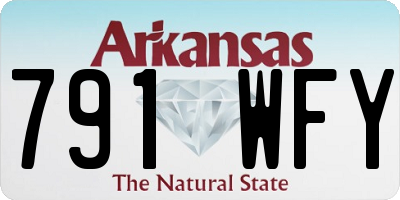 AR license plate 791WFY