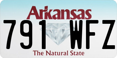AR license plate 791WFZ