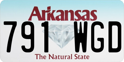 AR license plate 791WGD