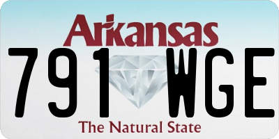 AR license plate 791WGE