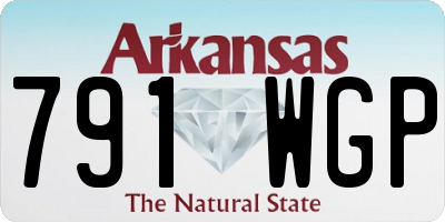 AR license plate 791WGP