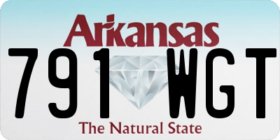 AR license plate 791WGT