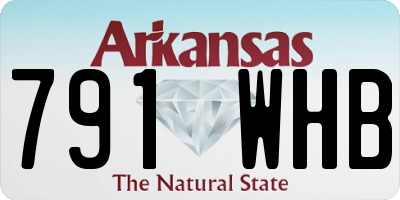 AR license plate 791WHB