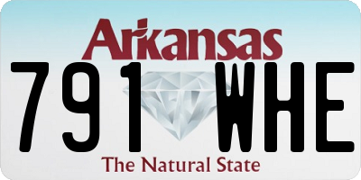 AR license plate 791WHE