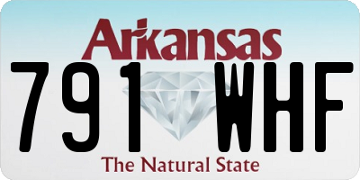 AR license plate 791WHF