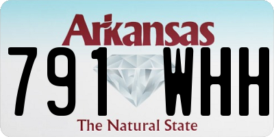 AR license plate 791WHH