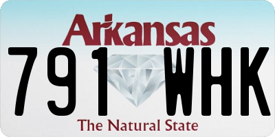AR license plate 791WHK