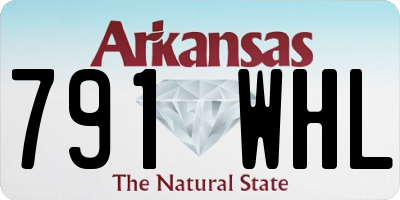 AR license plate 791WHL