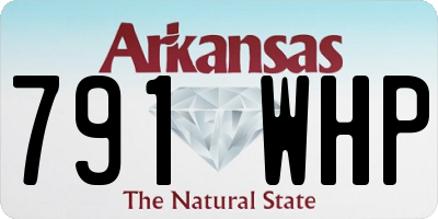 AR license plate 791WHP