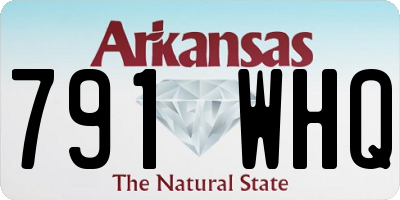 AR license plate 791WHQ