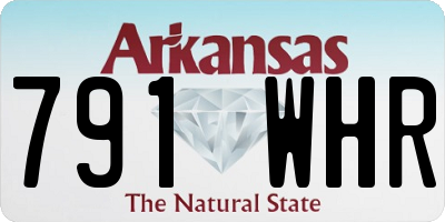 AR license plate 791WHR