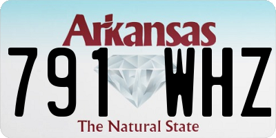 AR license plate 791WHZ