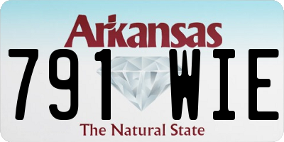 AR license plate 791WIE
