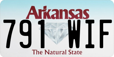 AR license plate 791WIF