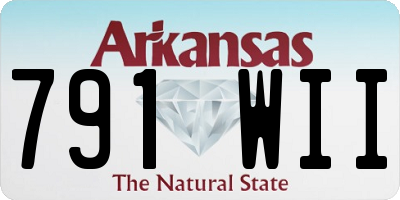 AR license plate 791WII