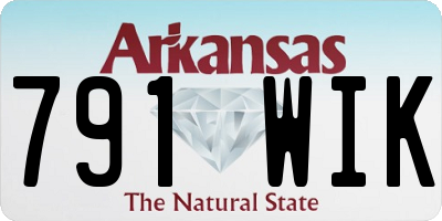 AR license plate 791WIK