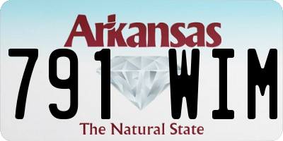 AR license plate 791WIM