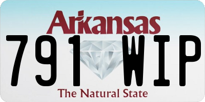 AR license plate 791WIP