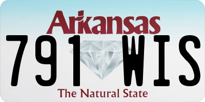 AR license plate 791WIS
