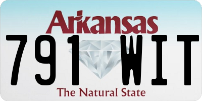 AR license plate 791WIT