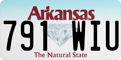 AR license plate 791WIU