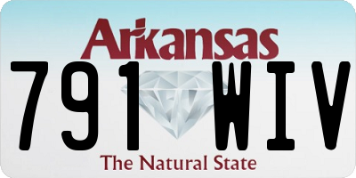 AR license plate 791WIV