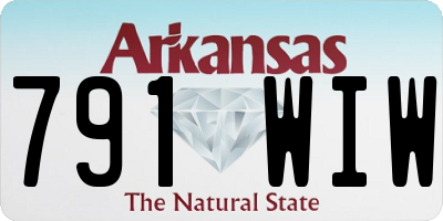 AR license plate 791WIW