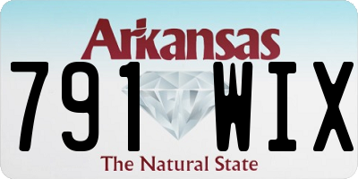 AR license plate 791WIX