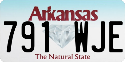 AR license plate 791WJE
