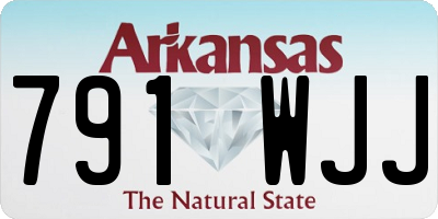 AR license plate 791WJJ