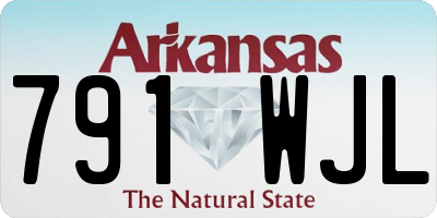AR license plate 791WJL
