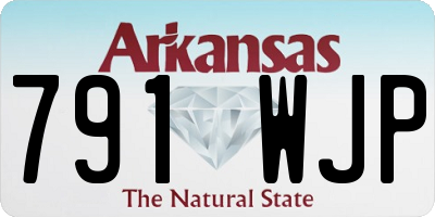 AR license plate 791WJP