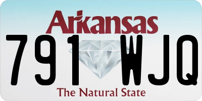 AR license plate 791WJQ