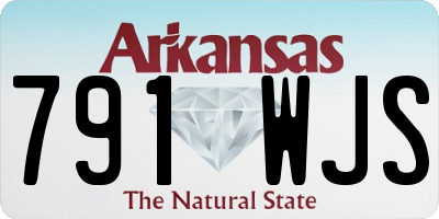 AR license plate 791WJS