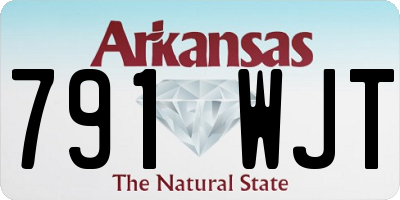 AR license plate 791WJT