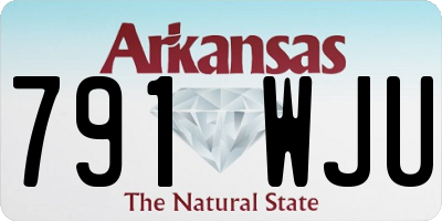 AR license plate 791WJU