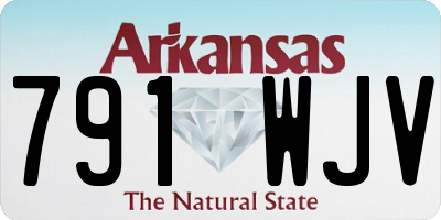 AR license plate 791WJV