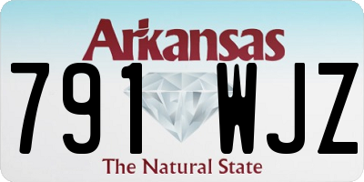 AR license plate 791WJZ