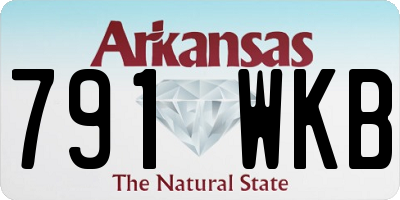 AR license plate 791WKB